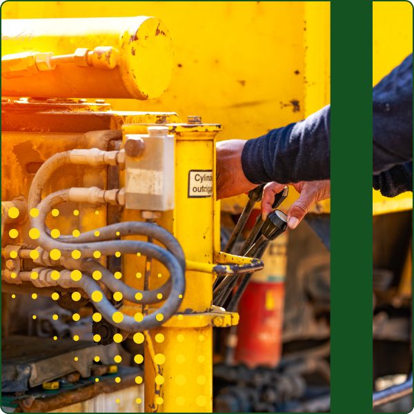 Hydraulic control system on truck